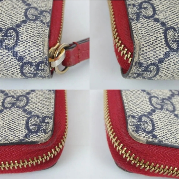 GUCCI SUPREME  WEB RIBBON PURSE/WALLET PVC - Picture 4 of 12